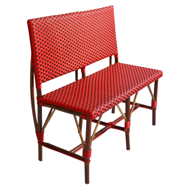 Banquette en véritable rotin  sur mesure BT LUCILE