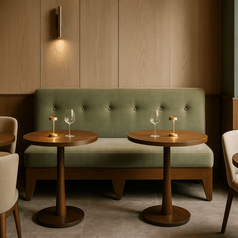Banquette sur mesure Amiel pour restaurant et hôtel