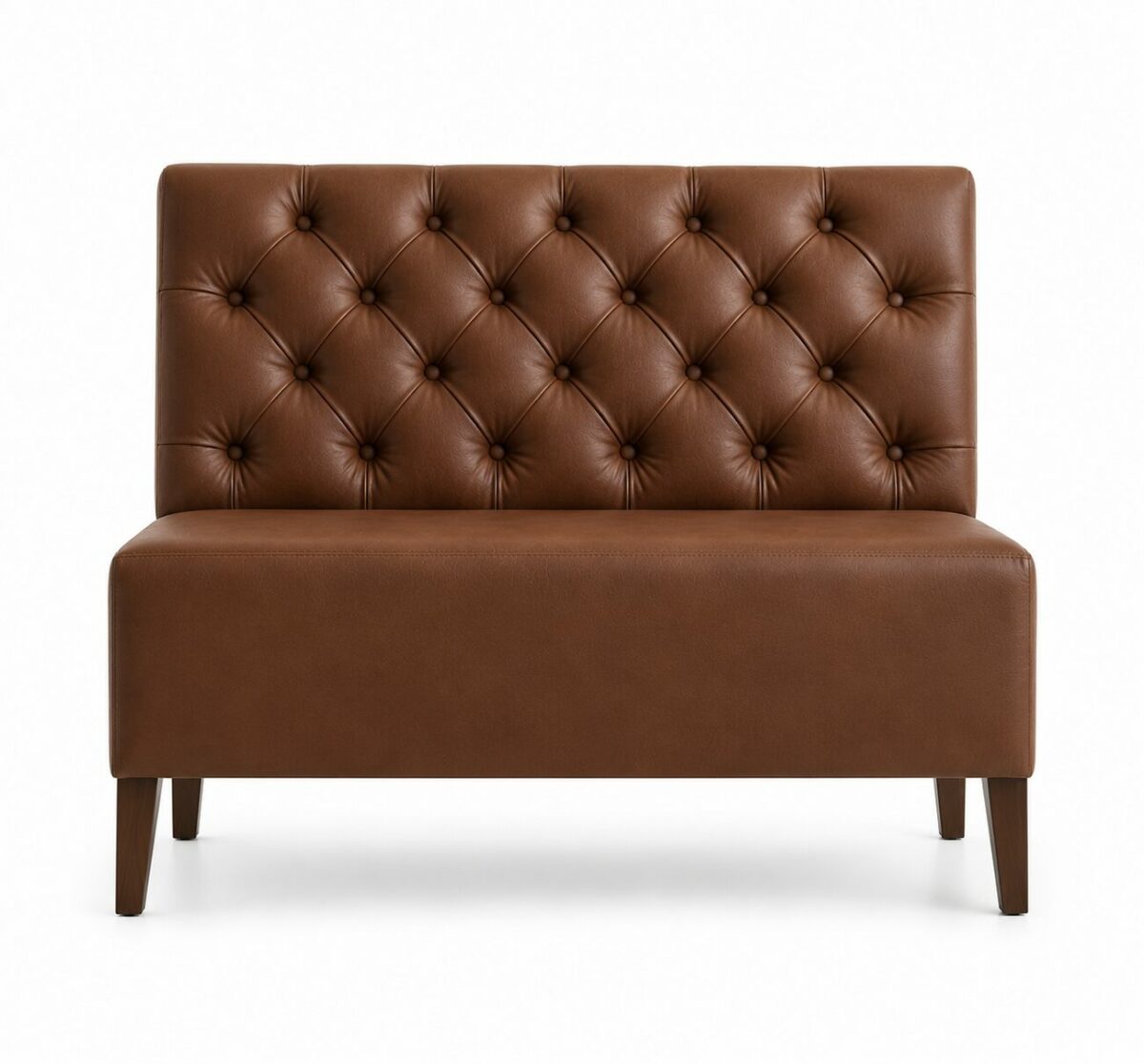 Chesterfield banquette en cuir pour restaurant