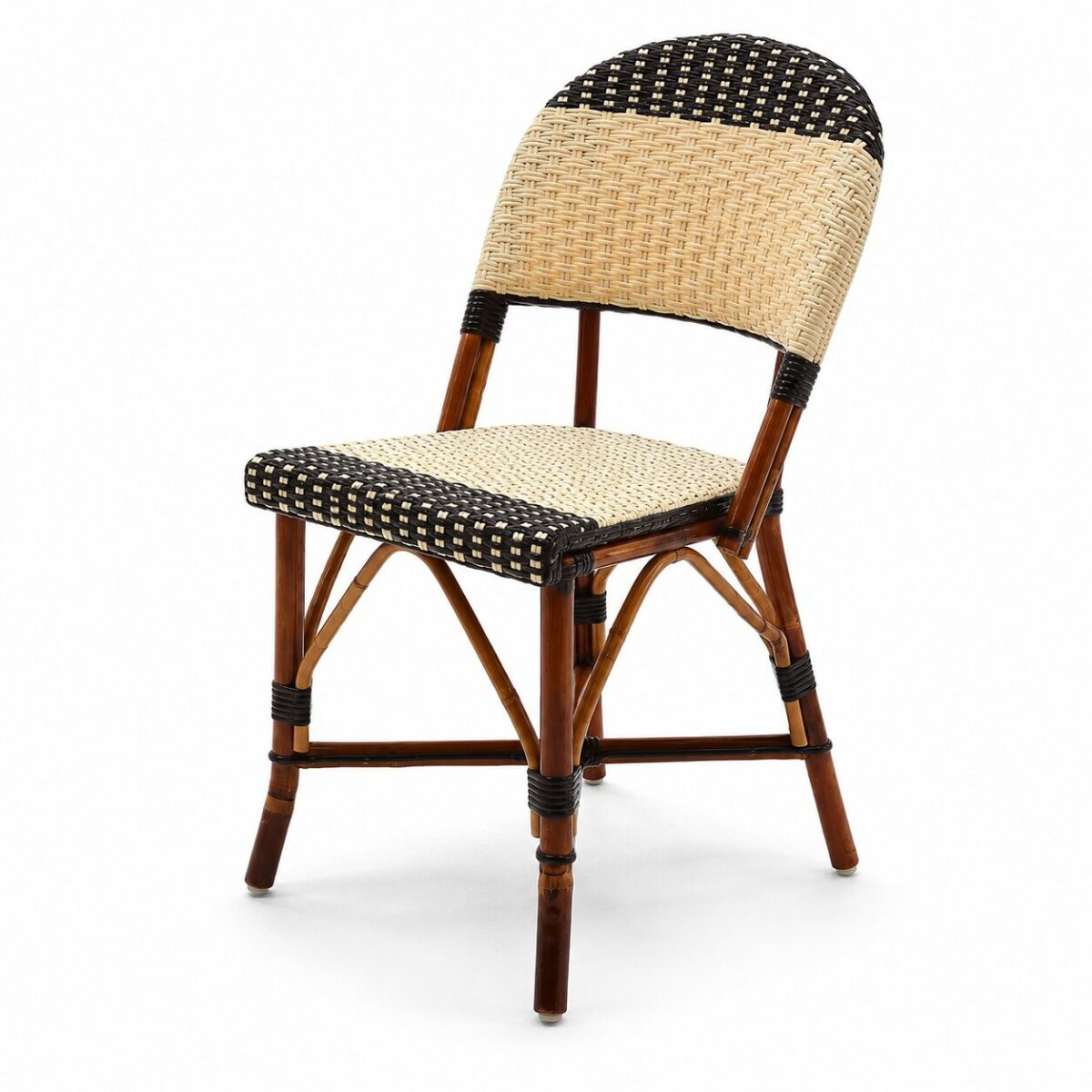 Chaise bistrot rotin CT CELESTINE vue 3/4