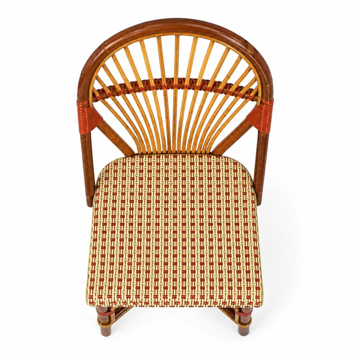Chaise en rotin vintage CT VINTAGE vue de dessus