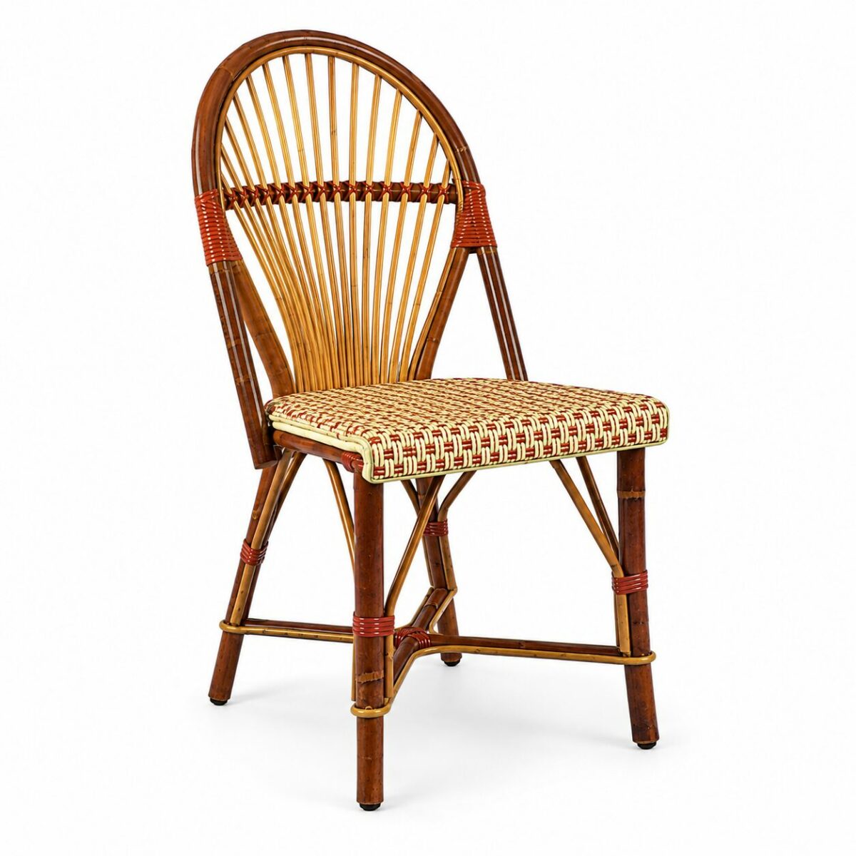 Chaise en rotin vintage CT VINTAGE vue de face