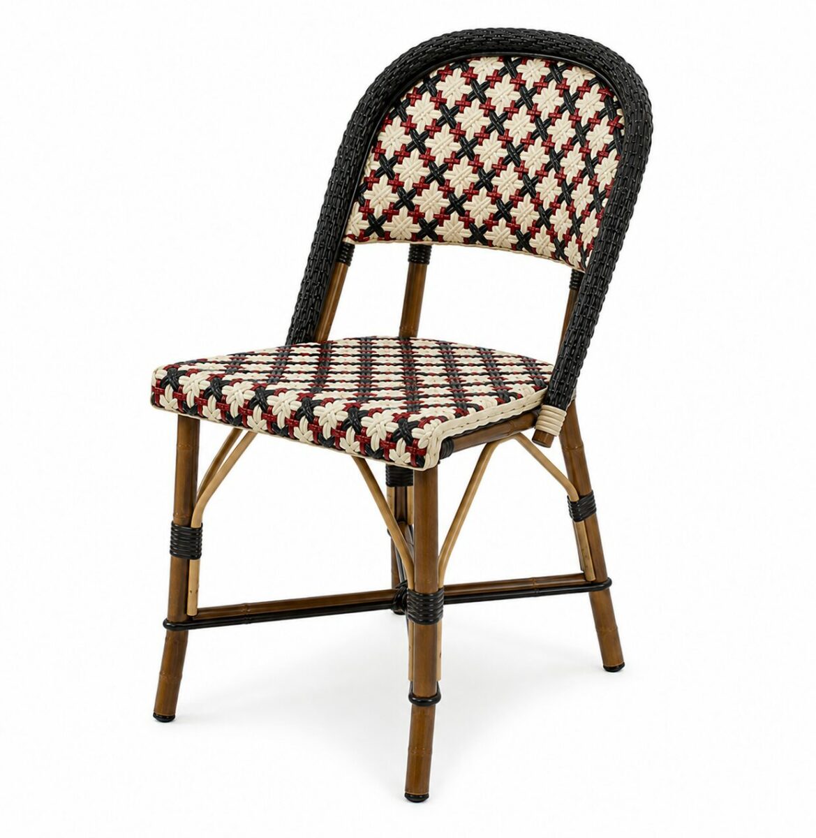 Chaise extérieure Orleans style bistrot parisien en rotin professionnel