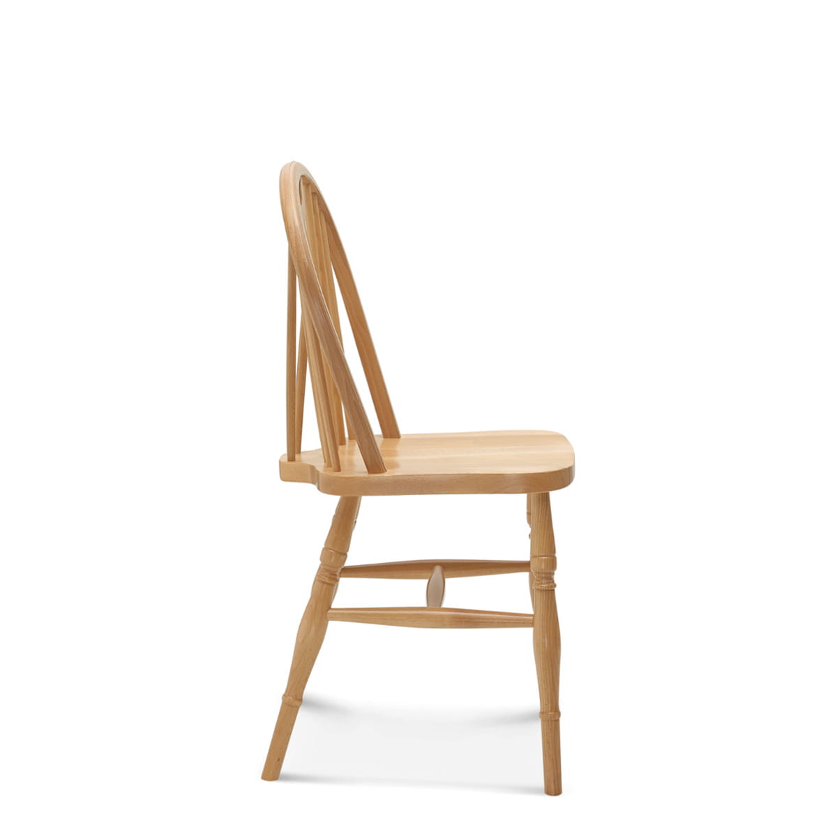 Chaise style Windsor en bois massif avec dossier ajouré
