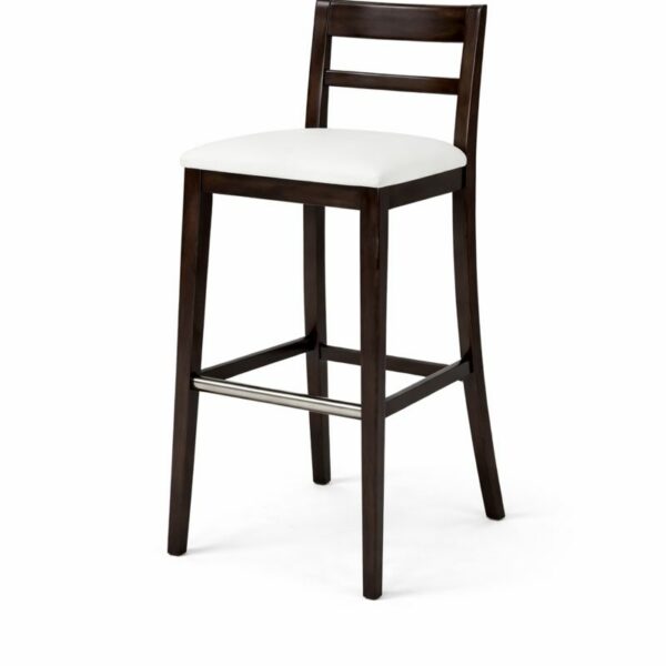 Tabouret haut en bois avec dossier – TB 748 – CLOE T