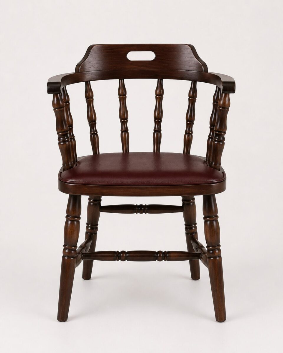Fauteuil brasserie bois traditionnel