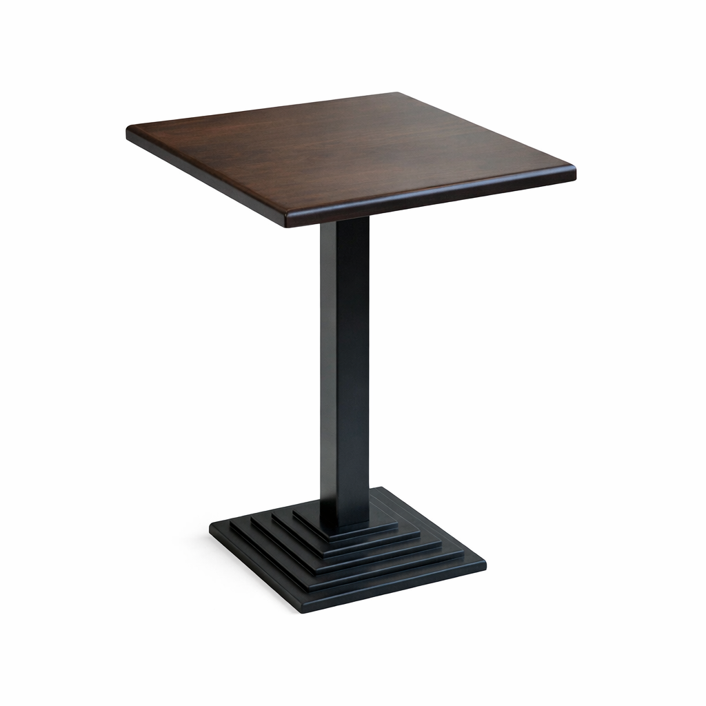 table restaurant intérieure bois massif t696 professionnelle