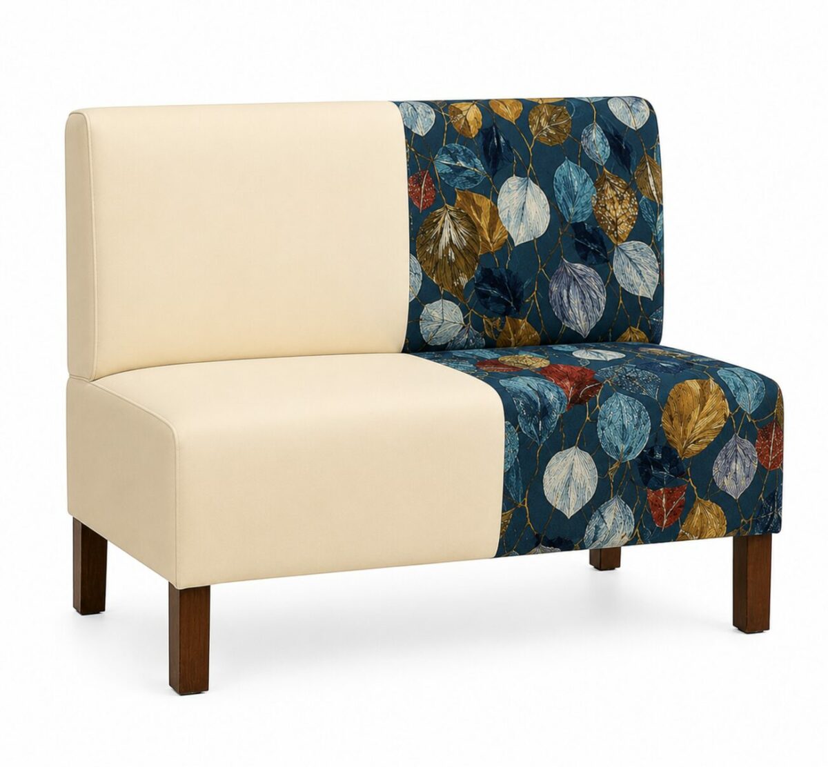 Banquette fleurie design pour café et hôtel