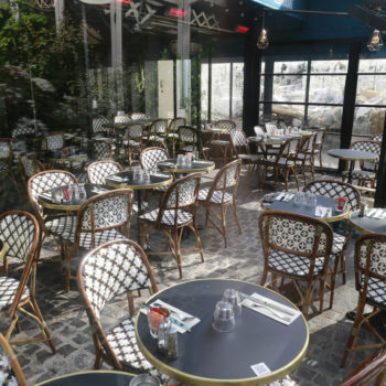 Terrasse parisienne réalisée par Euro Mobilier CHR