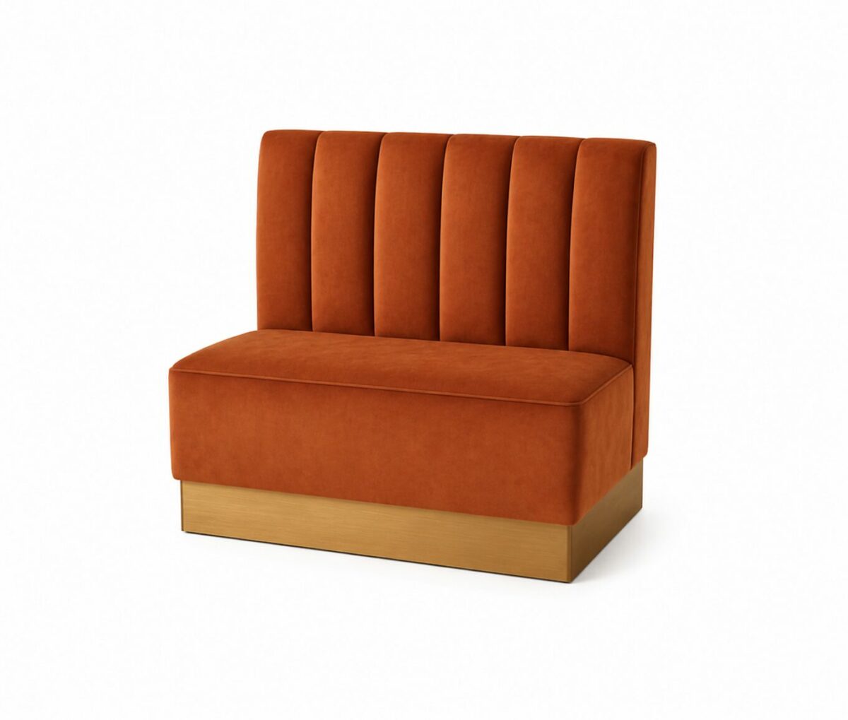 Banquette velours restaurant pour usage professionnel CHR