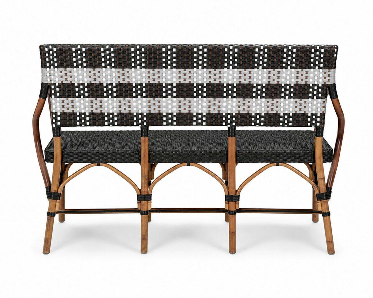 Banquette terrasse CHR en rotin