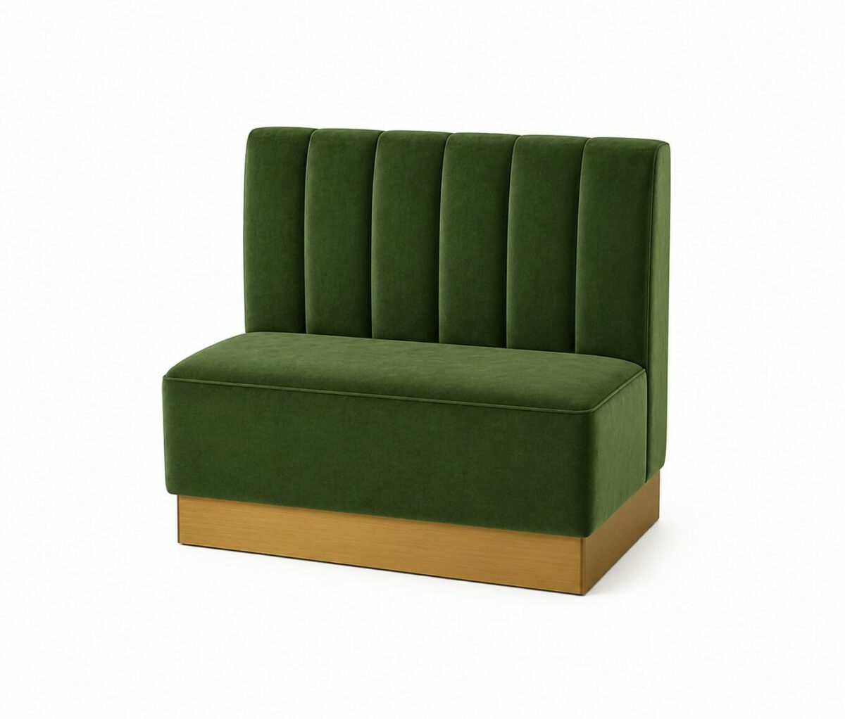 Banquette velours sur mesure pour restaurant et hôtel