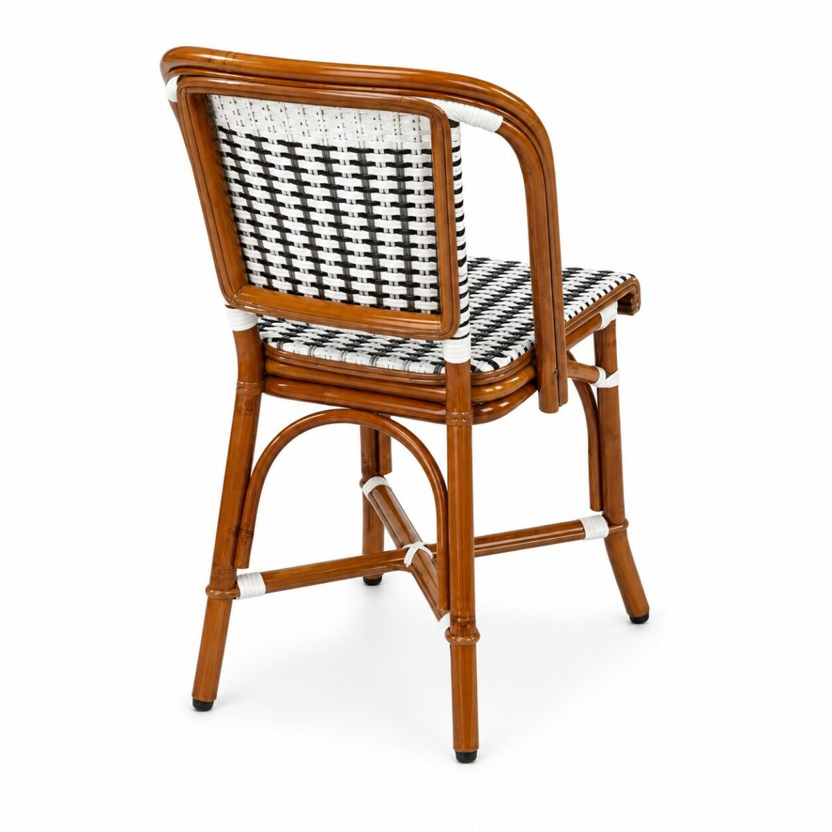 Chaise rotin empilable St Germain vue de dos