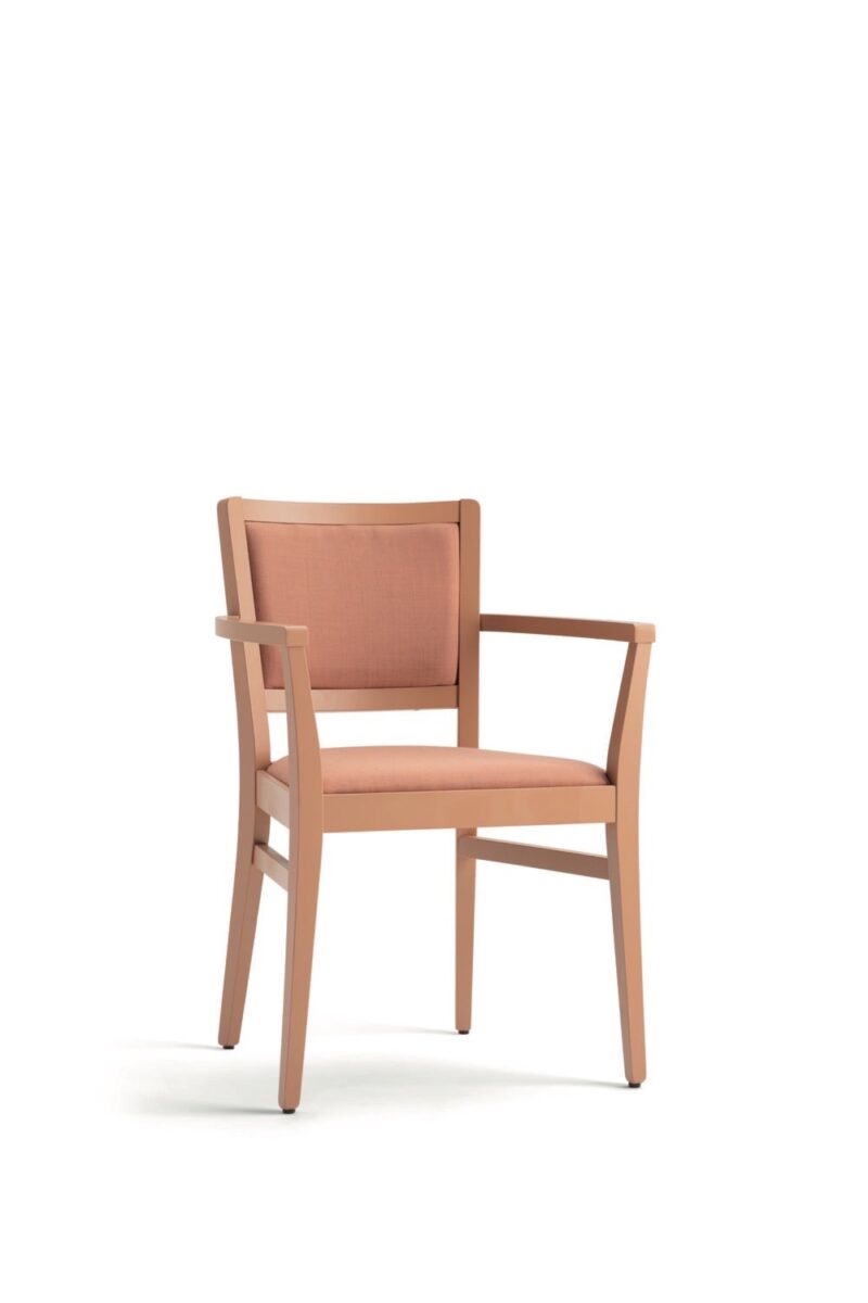 fauteuil restaurant léger vue de face
