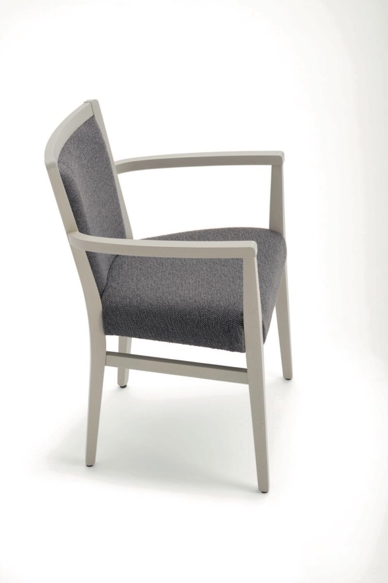 fauteuil restaurant en bois massif contemporain