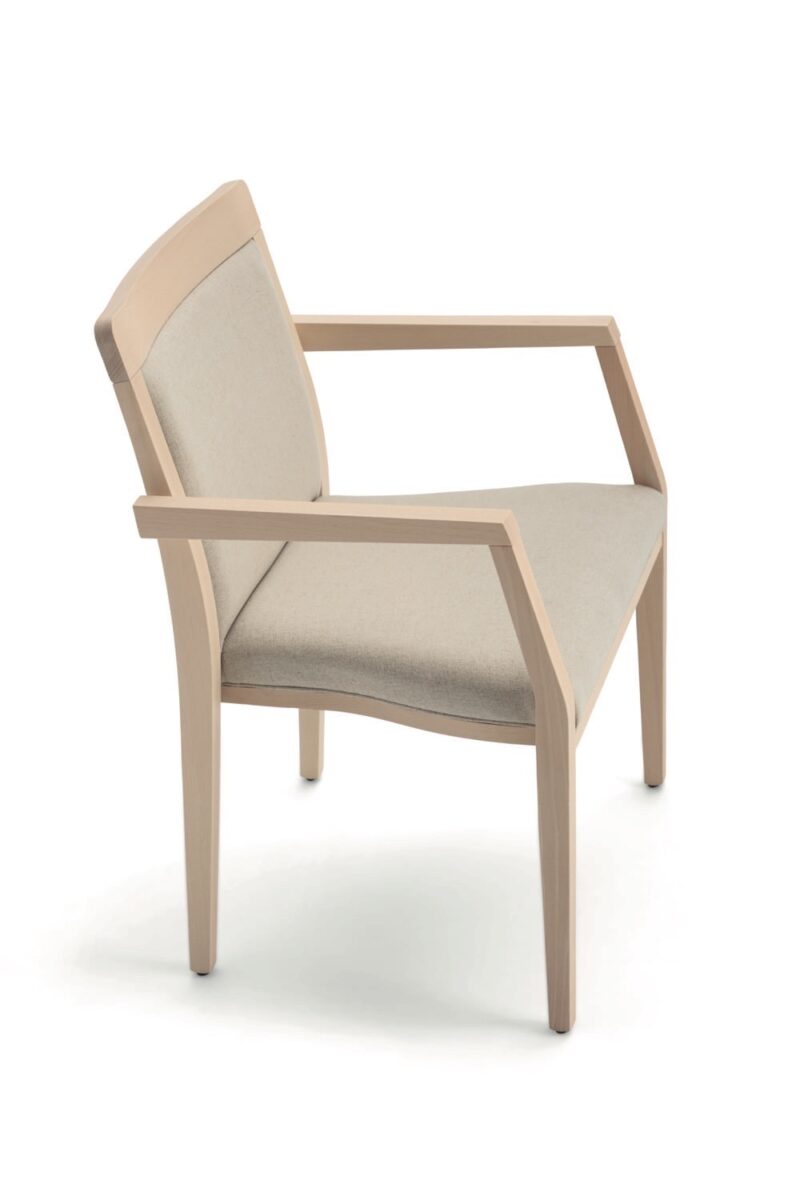 fauteuil restaurant rembourré empilable