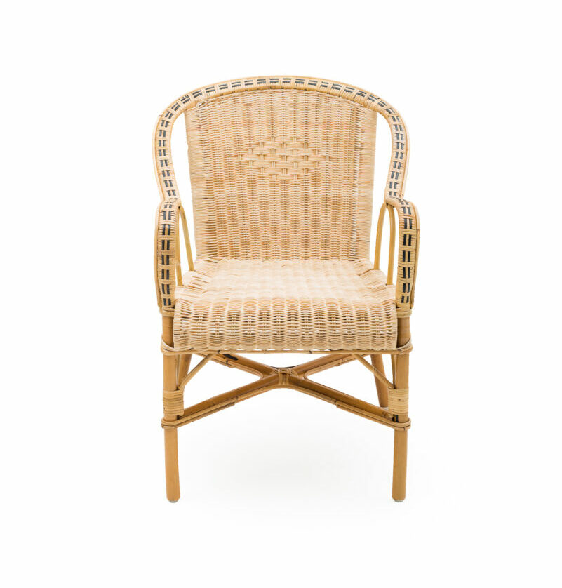 Fauteuil en rotin naturel tressé