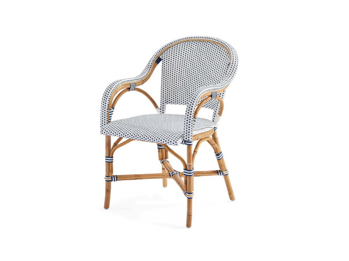 Fauteuil en rotin blanc Venise