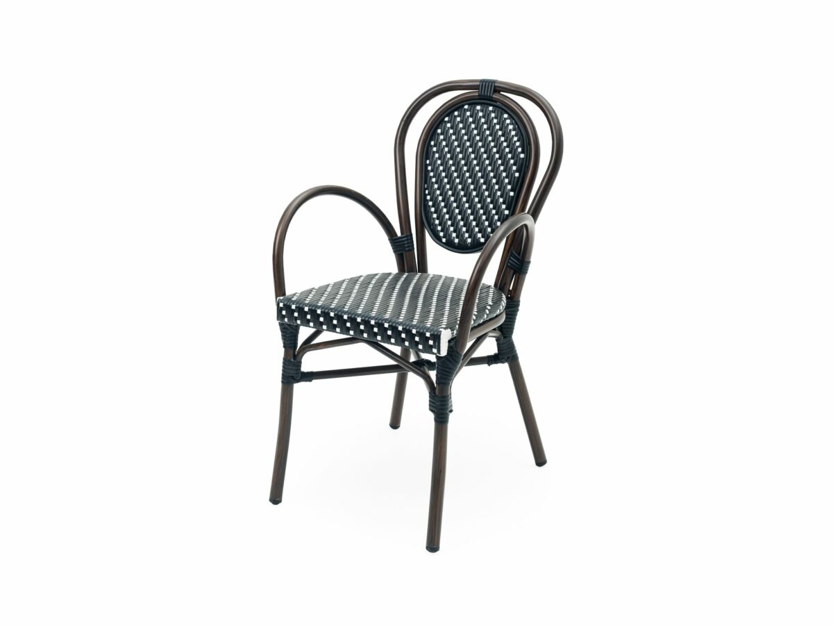 Fauteuil bistrot rotin synthétique